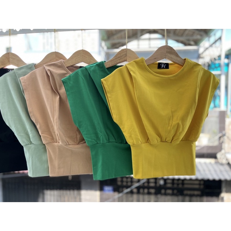 Áo thun bo eo chất co giãn phom xinh