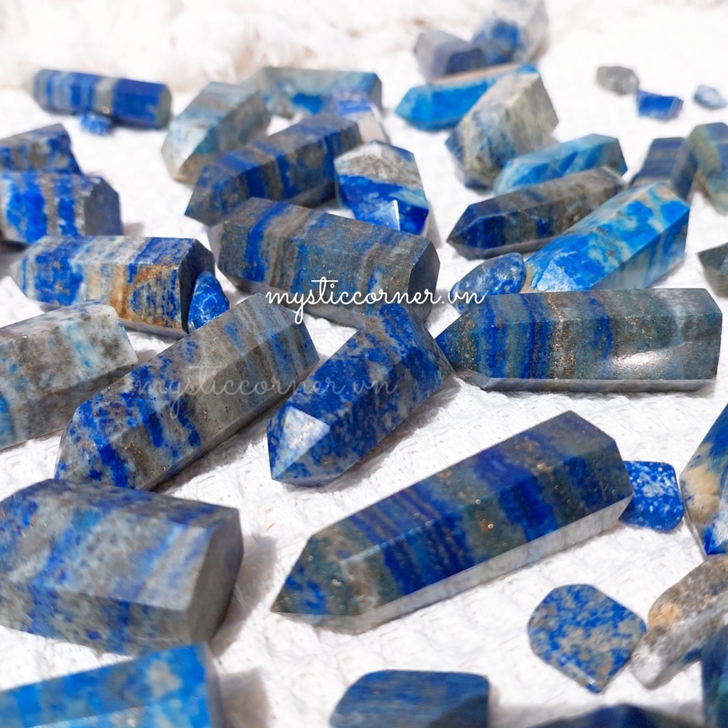 [mini 3 - 5cm] Trụ đá Lapis Lazuli ( ngọc lưu ly ) dùng thanh tẩy Tarot, Reiki, thiền định, phong thủy