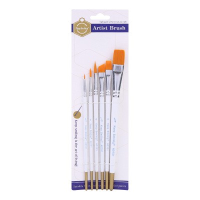 Set 6 cây cọ vẽ tranh, vẽ màu dầu acrylic chuyên nghiệp.