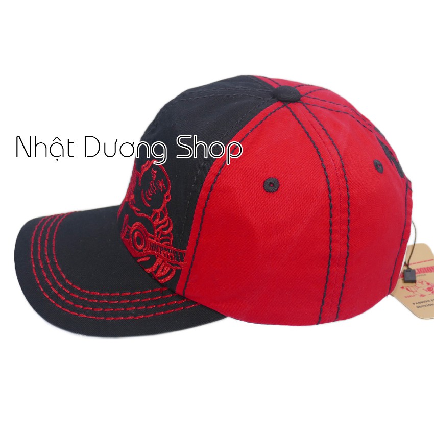 Nón ông địa thật cao cấp, mũ ông địa giá rẻ vải Kaki cao cấp đẹp, sang trọng, kết True Religion làm chắc chắn