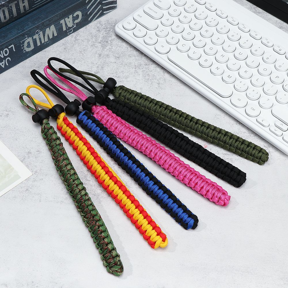 Vòng đeo cổ tay dây bện gắn máy ảnh kỹ thuật số thủ công/ đèn pin chụp ảnh sinh tồn khẩn cấp