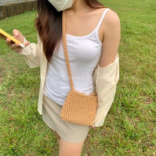 Túi sợi đan móc thủ công đeo vai