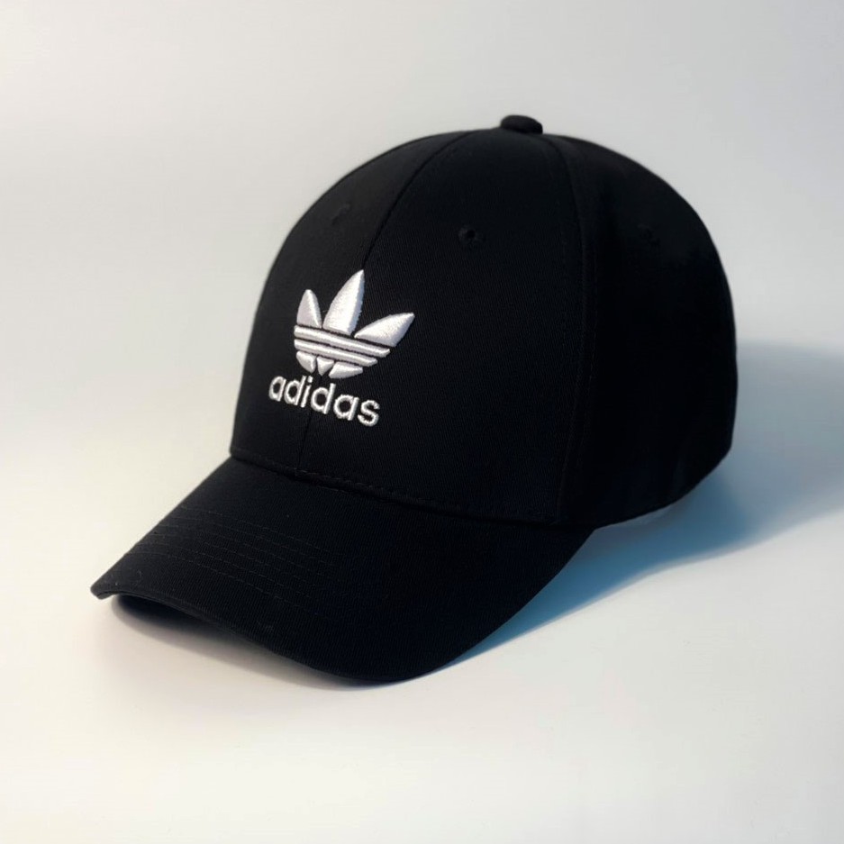 Mũ lưỡi trai Adidas đen logo thêu trắng cá tính dành cho cả nam và nữ full hộp để làm quà tặng