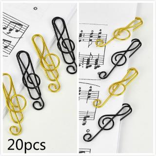 20 Kẹp Giấy Kim Loại Hình Nốt Nhạc