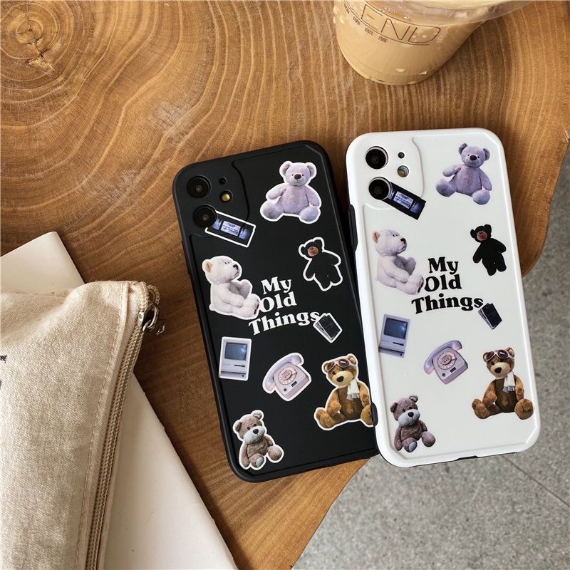 Ốp điện thoại hình gấu xinh xắn dễ thương cho iPhone 7/8 Plus / X / XS / XR / XS MAX / 11/11 PRO / 11 Pro MAX / SE2 | BigBuy360 - bigbuy360.vn