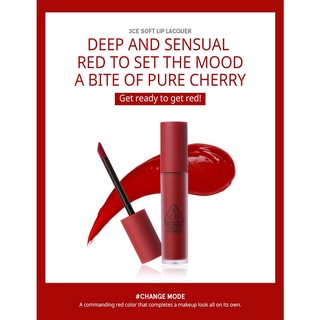 (Chính Hãng) Son Kem Lì 3CE Stylenanda Soft Lip Lacquer #Change Mode Đỏ Lạnh