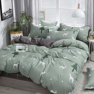 Vỏ chăn lồng được ruột bông chất liệu cotton poly 1m9x2m1 nhiều hoạ tiết cho gia đình Mẫu TUẦN LỘC XANH LÁ
