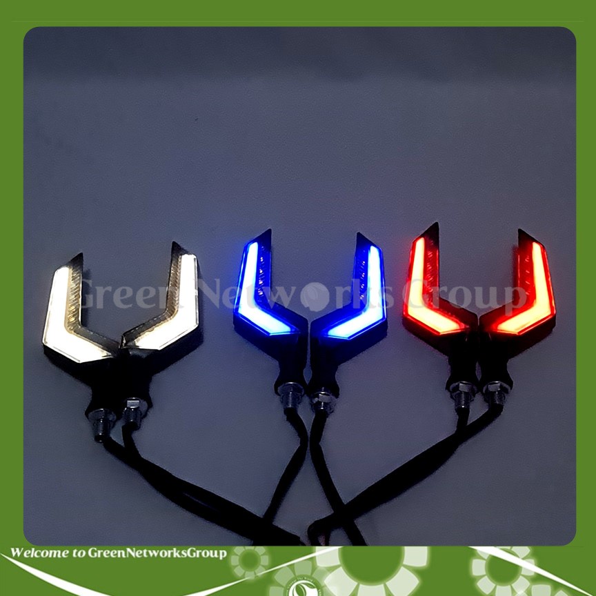 Đèn xi nhan led hiệu ứng dòng chảy gắn xe máy Greennetworks