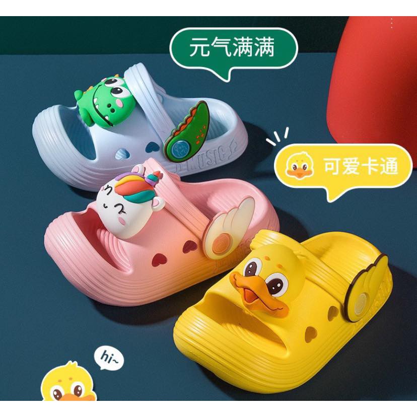 SỤC CROCS HỞ MŨI HÌNH THÚ CHO BÉ TRAI - GÁI