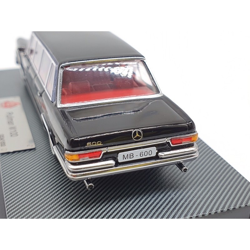 Xe Mô Hình Mercedes-Benz Pullman W100 1:64 YuanLi ( Đen Nội Thất Đỏ )