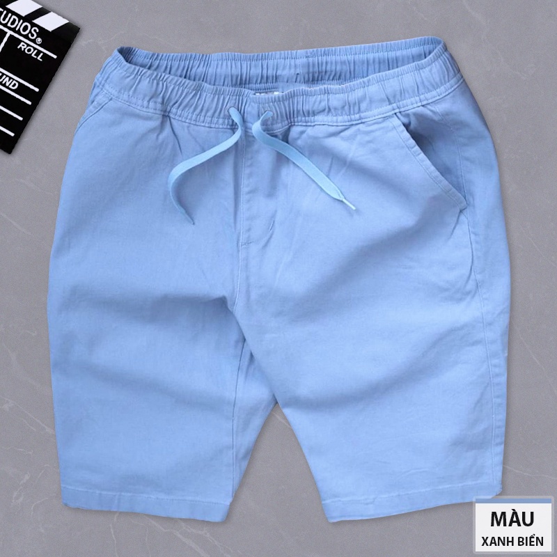 Quần short nam kaki UNIFUN Quần đùi nam thể thao mã TT11 Q dáng lửng tập gym co giãn có chun mùa hè