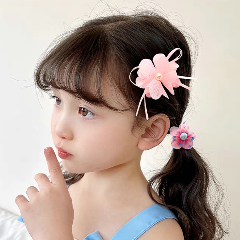 Set 10 Kẹp Tóc Nơ Màu Sắc Ngọt Ngào Cho Bé Gái