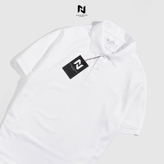 Áo Polo Nam Màu Trắng Basic N.GG.A Chất Cotton
