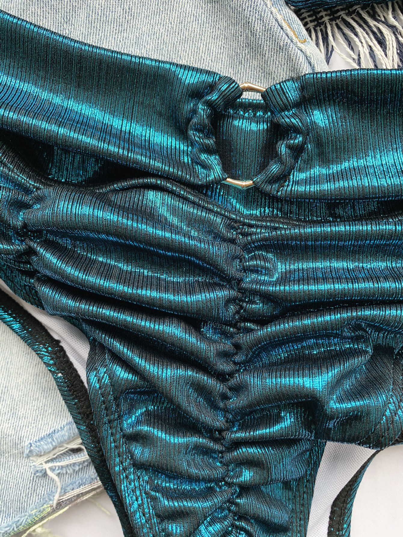 Bikini Nữ Cạp Cao Màu Xanh Da Trời Gợi Cảm | BigBuy360 - bigbuy360.vn