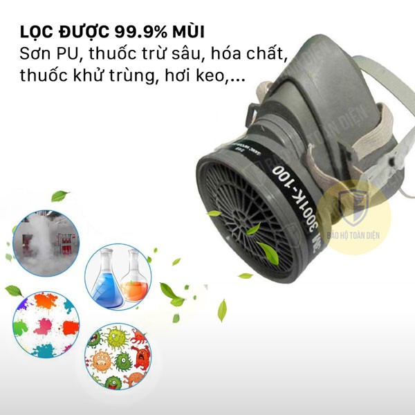 (RẺ, CHÍNH HÃNG!!) Bộ mặt nạ phòng độc 3M 3200 lọc hơi hữu cơ