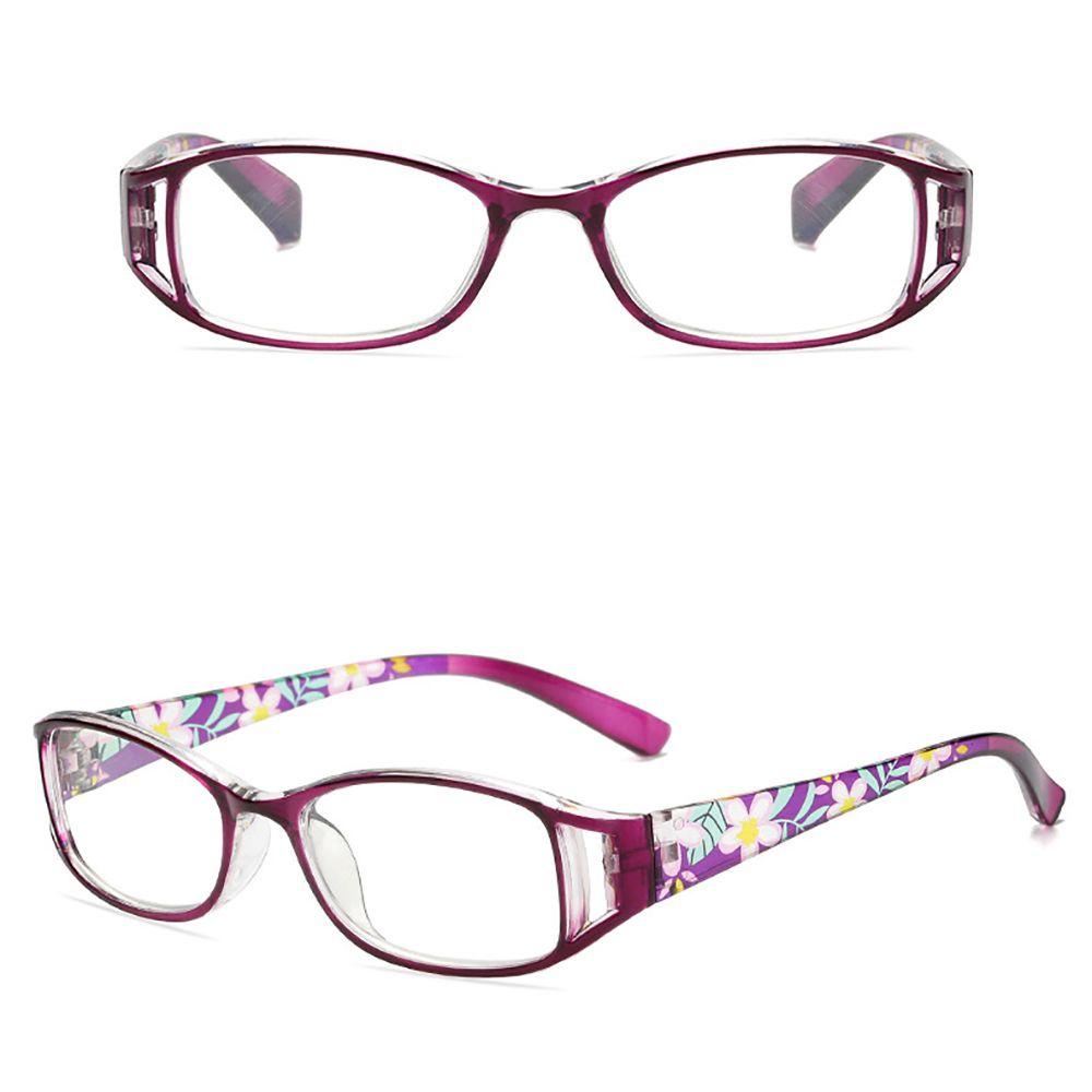 Kính Đọc Sách Chống Bức Xạ Bằng Nhựa Resin Họa Tiết Hoa Cho Nữ
