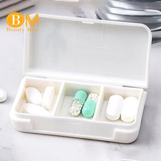 ~IN stock~Three Compartments Mini Pill Box Travel Drug Dispensing Box