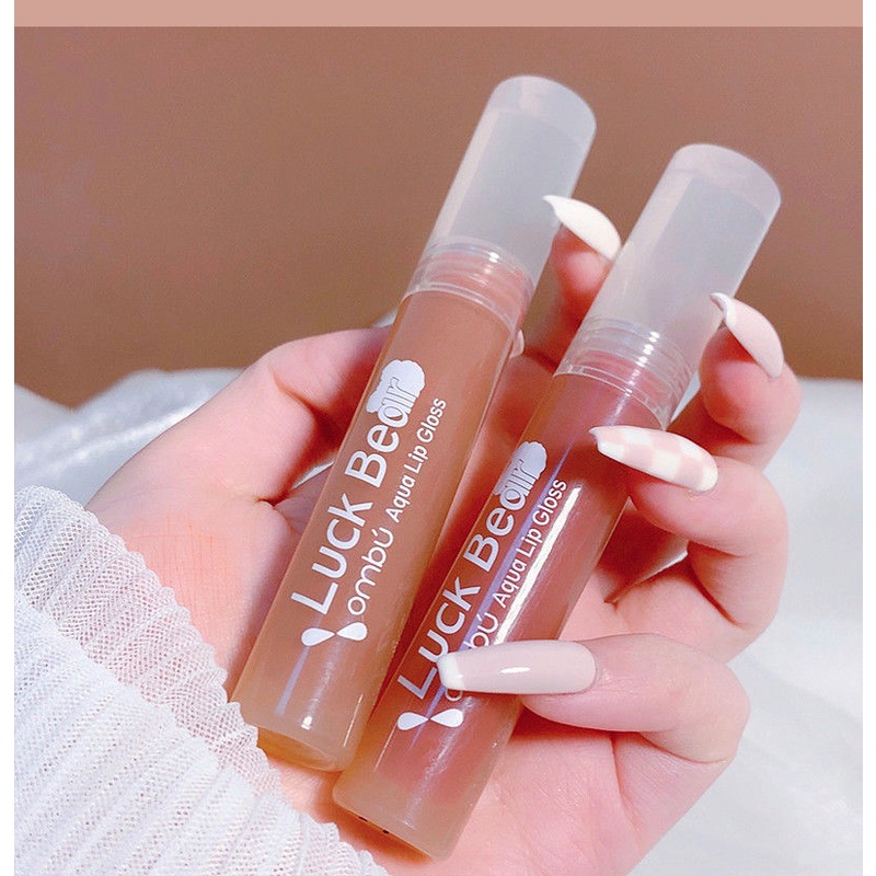 [Hàng mới về] Son bóng OMBU tráng gương thiết kế vỏ hình gấu dễ thương