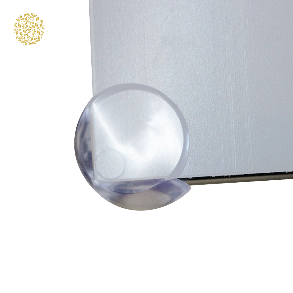 Miếng Nhựa Pvc Hình Cầu Trong Suốt Bọc Góc Bàn Bảo Vệ An Toàn Cho Bé