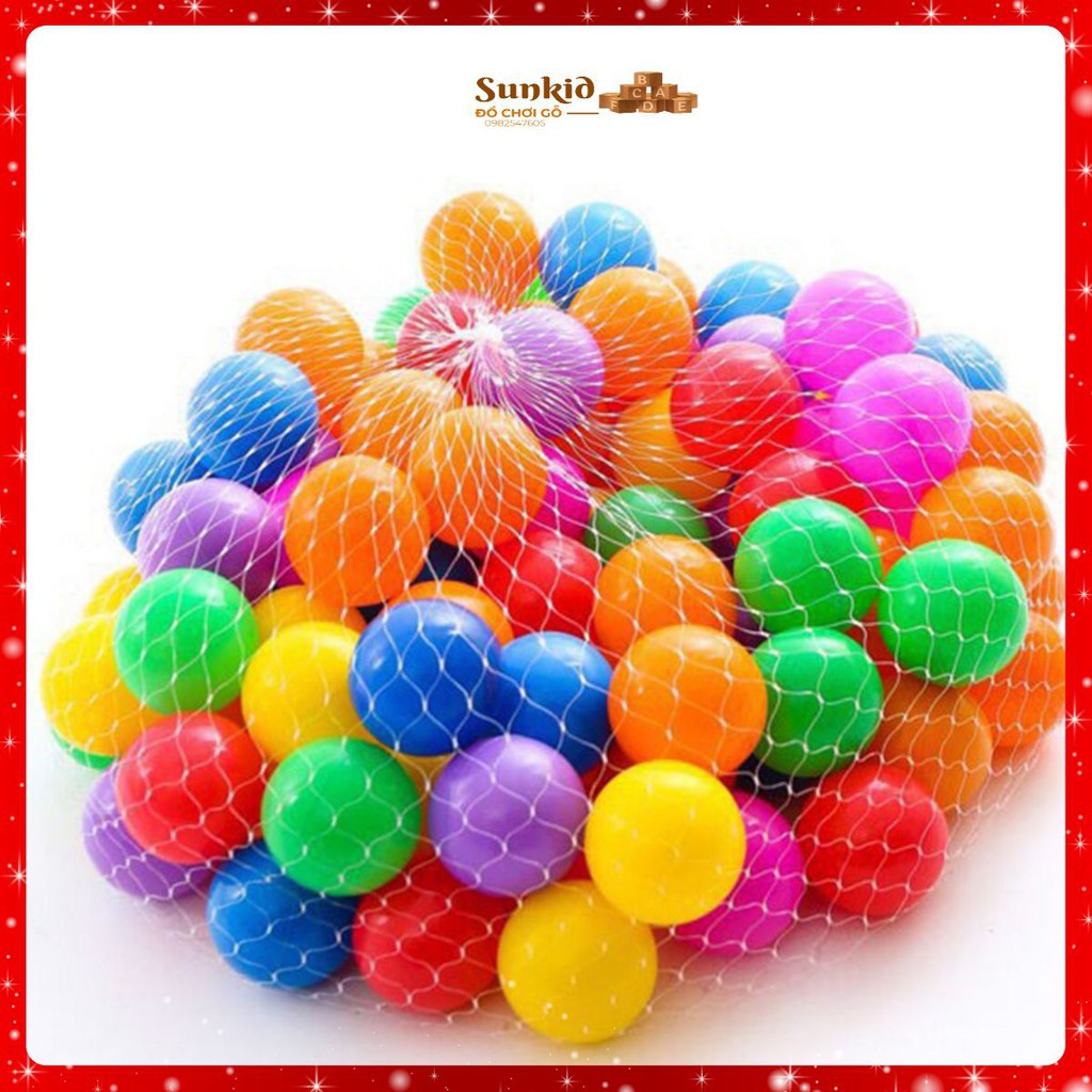 combo 100 quả bóng cho bé nhiều màu sắc