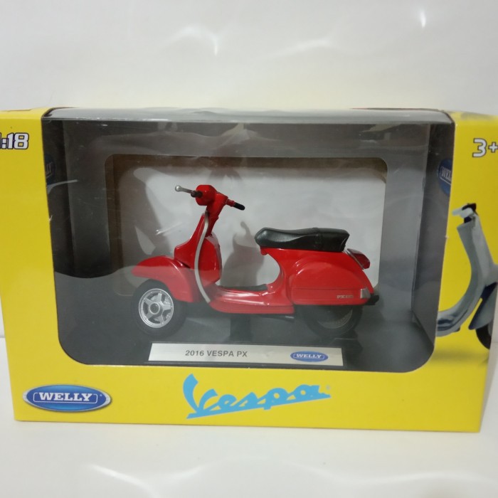 WELLY Mô Hình Xe Vespa 2016 Px Red 18 Scale