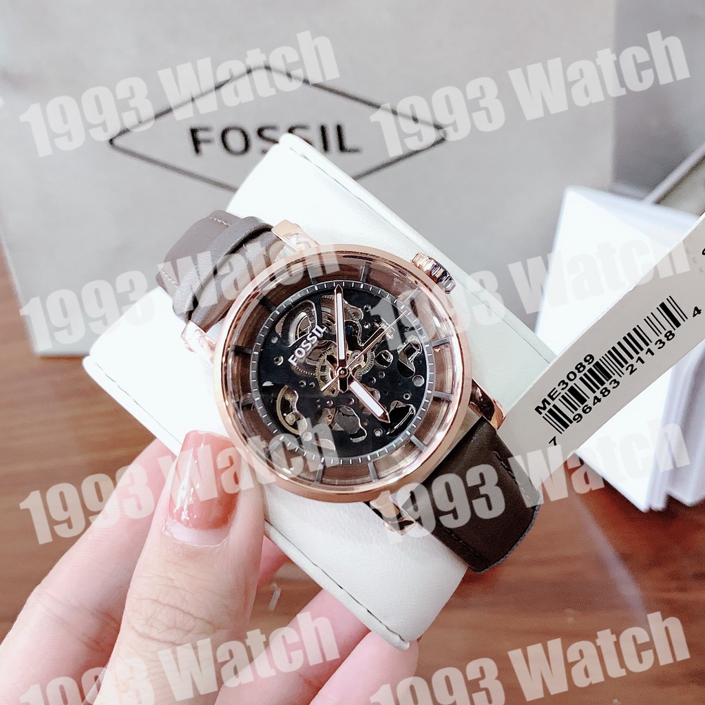 Đồng Hồ Nữ Unisex Fossil Automatic Skeleton ME3136 ME3109 ME3089  - Size 38mm (1993watch)