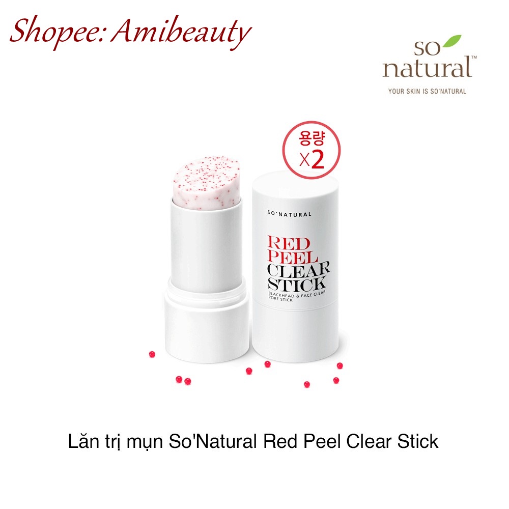 THANH LĂN RED PEEL CLEAR STICK PORE BLACKHEAD &amp; FACE SO'NATURAL HÀN QUỐC