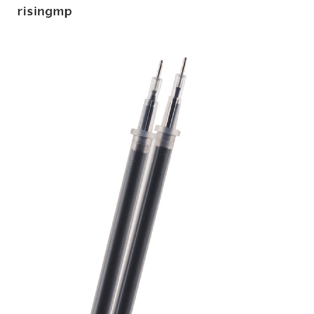 Túi 10 ruột bút mực gel ngòi 0.38mm màu đen/ xanh dương/ đỏ tiện lợi