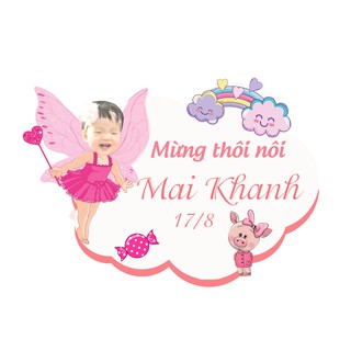 Bảng tên sinh nhật bé gái