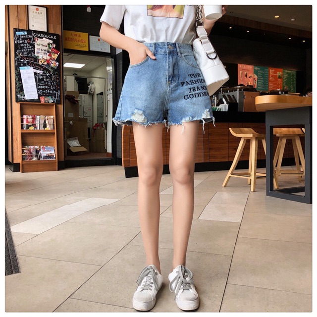 Quần short big size rách tua rua bao đẹp size lớn 75-85kg