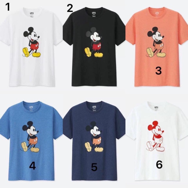 Combo áo phông hình chuột Mickey