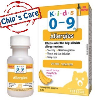 Kid 0-9 Allergy siro ho, mũi do cơ địa dị ứng thời tiết