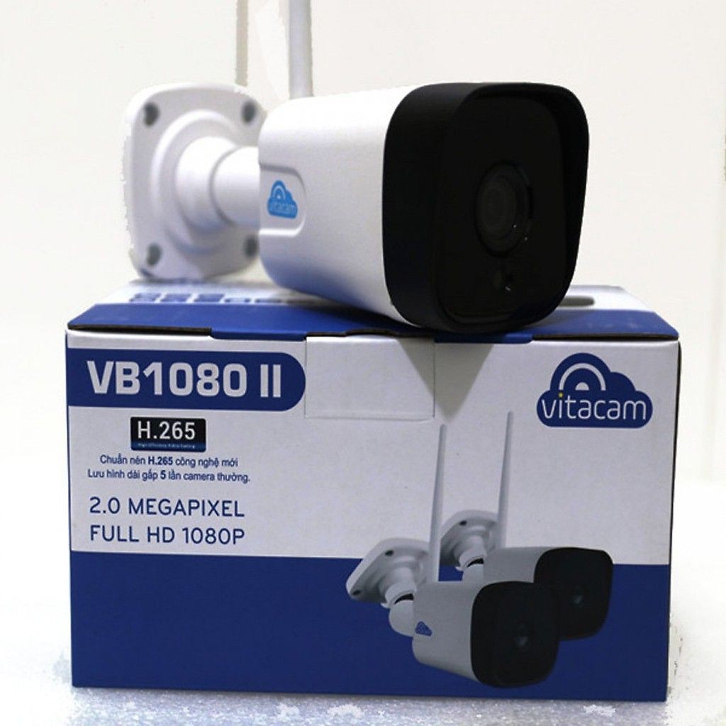 Camera IP Wifi Vitacam ngoài trời chống nước 1080 II - 2.0Mpx Full HD 1080P đàm thoại 2 chiều - Hàng Chính Hãng cao cấp