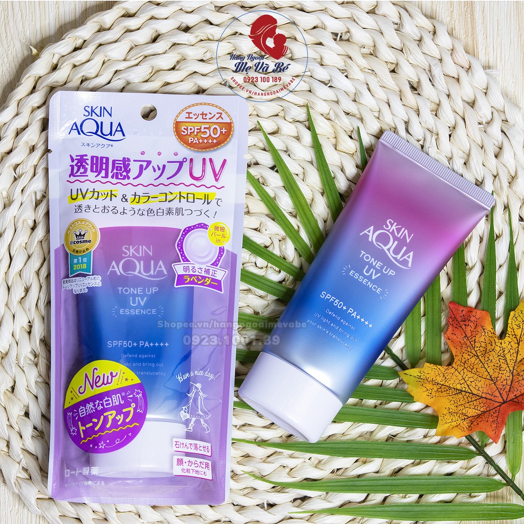 Kem chống nắng Skin Aqua Tone Up UV Nhật Bản SPF 50+PA++++ 80g Kem chống nắng kiềm dầu tốt