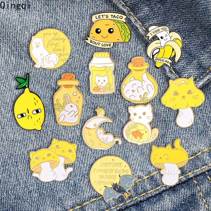 Ghim cài áo Miss Zoe hình trái cây động vật hoạt hình ngộ nghĩnh đáng yêu