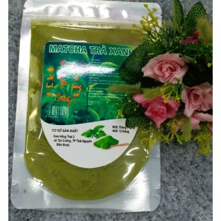 Gói 100gram bột trà xanh nguyên chất 100% từ thiên nhiên