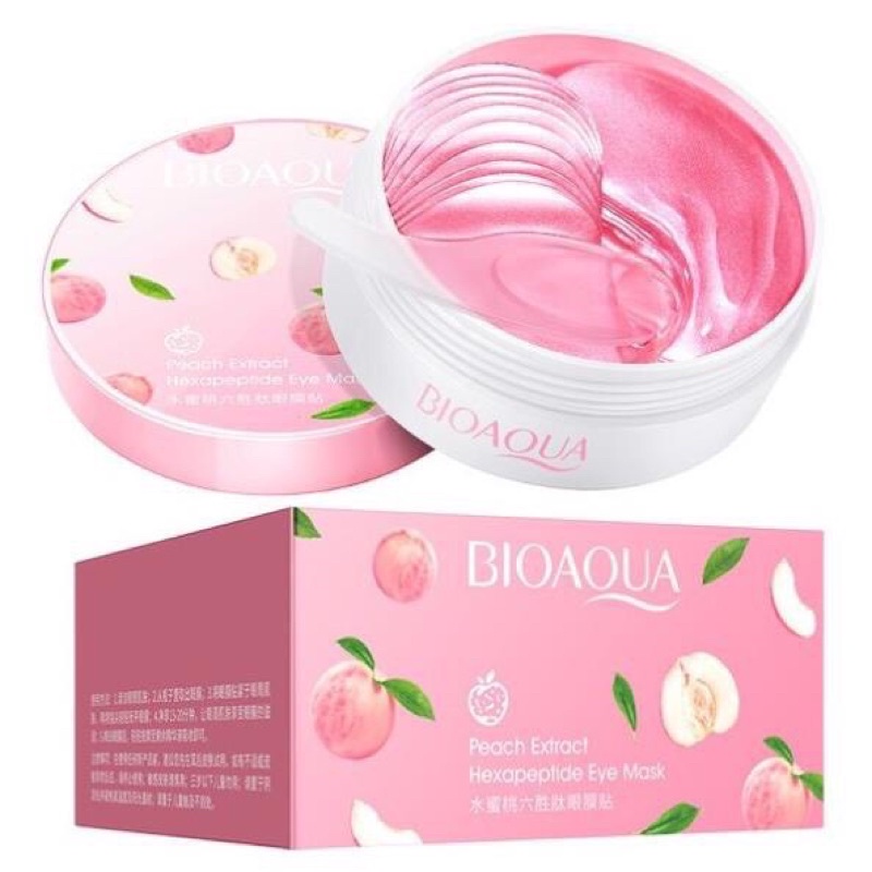 Mặt Nạ mắt 💕𝑭𝒓𝒆𝒆𝒔𝒉𝒊𝒑💕Hộp 60 Miếng Mặt Nạ Mắt Bụi Vàng 24K Bioaqua Dưỡng Trắng Vùng Da Mắt, Giảm Quầng Thâm