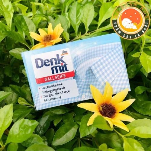 Bánh xà phòng tẩy trắng làm sạch cổ tay nách áo sơ mi Denkmit của Đức 100g đánh bay vết bẩn cứng đầu nhất - mẹ bean bon