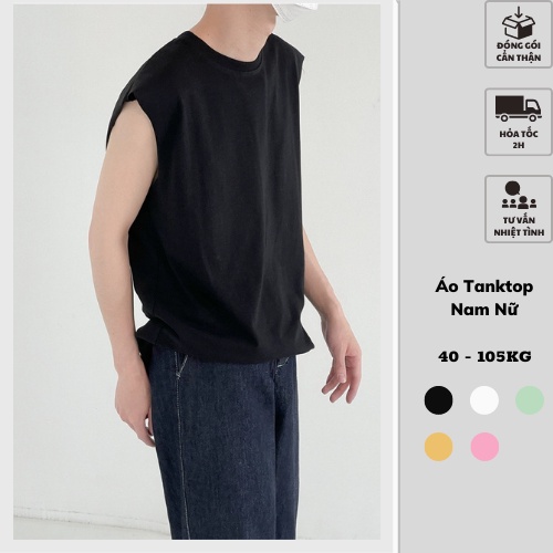 40-105kg Áo nam nữ ba lỗ/sát nách thời trang bigsize unisex Sói Store