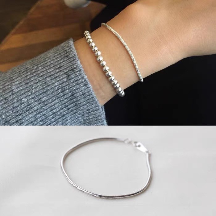 Lắc tay nữ - lắc tay nữ pan xuyên vòng bạc ta - phụ kiện thời trang