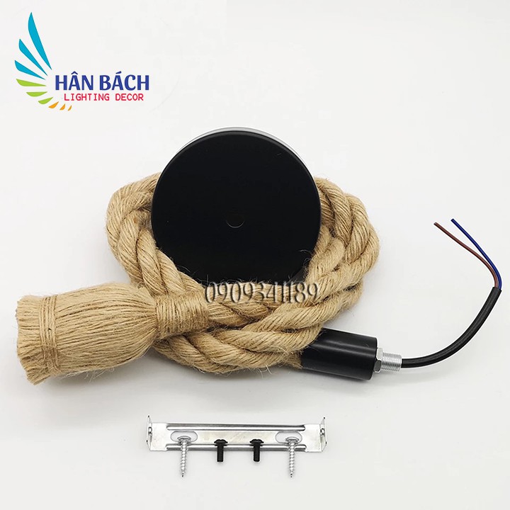 Đèn thả dây thừng một dây 1m