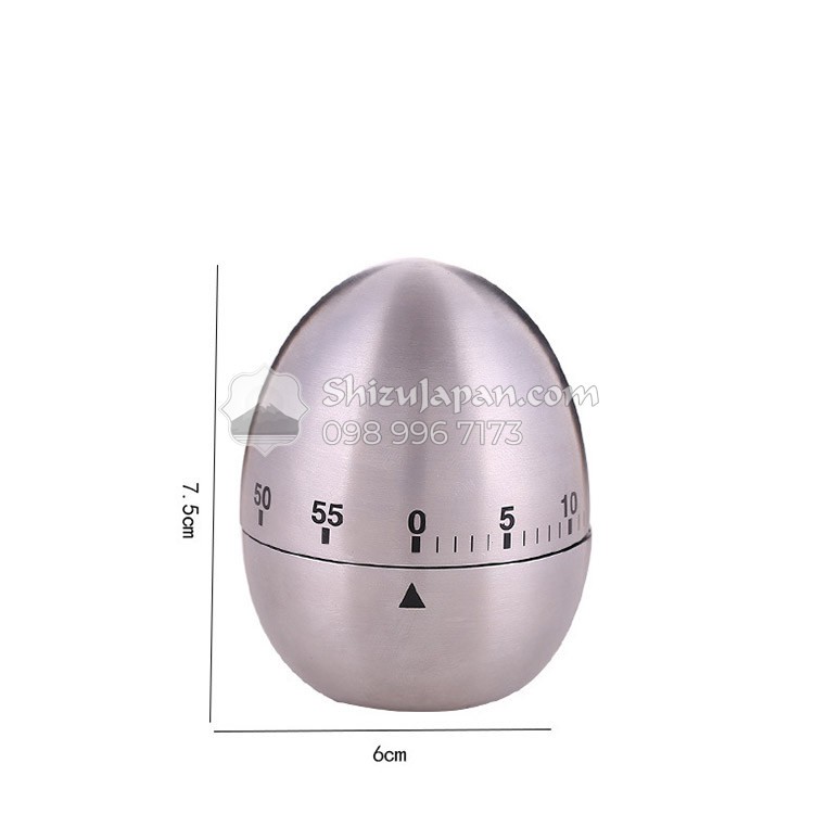 Đồng Hồ Pomodoro Inox Hẹn Giờ 60 Phút Dùng Trong Nấu Ăn, Làm Việc