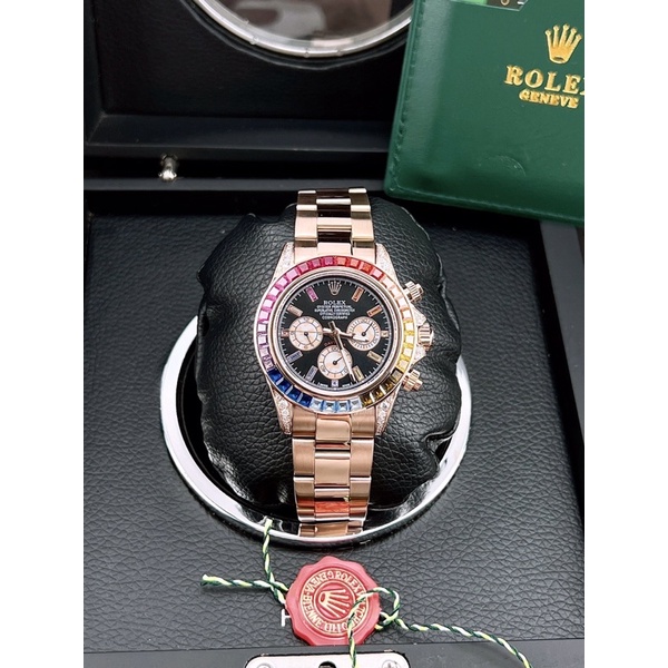 Đồng Hồ Rolex Nam Full ĐÁ - Size 40mm chạy cơ Tự Động Máy Nhật - Bảo Hành 24 Tháng