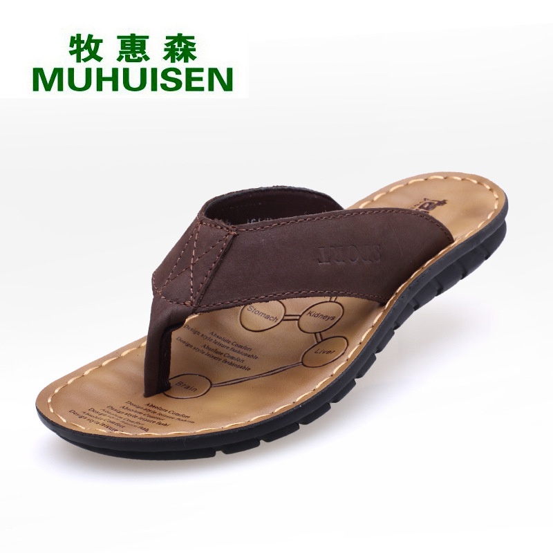 ♛◙2021 new summer sandals nam flip-flops lái xe đôi sử dụng bên ngoài giày flip-flop đi biển của triều