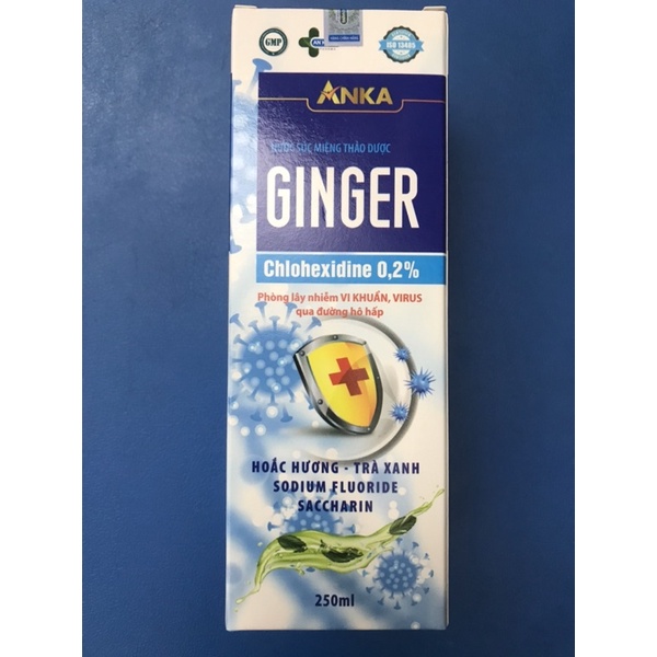 Nước xúc miệng GINGER phòng lây nhiễm virus qua đường hô hấp