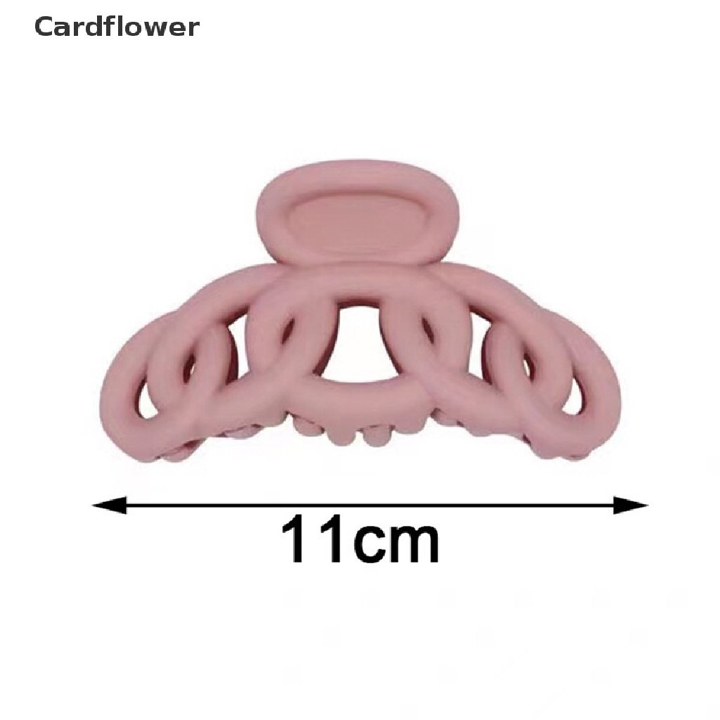 &lt; Cardflower &gt; Kẹp Tóc Càng Cua Rỗng Màu Nhám Vintage Hàn Quốc Mới Cho Nữ