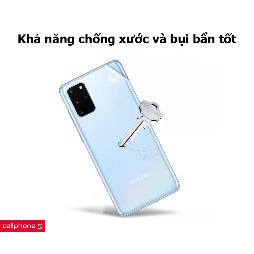 Miếng Dán PPF Mặt Sau Chống Vân Tay Cho Samsung Galaxy S20, Dán Lưng Samsung