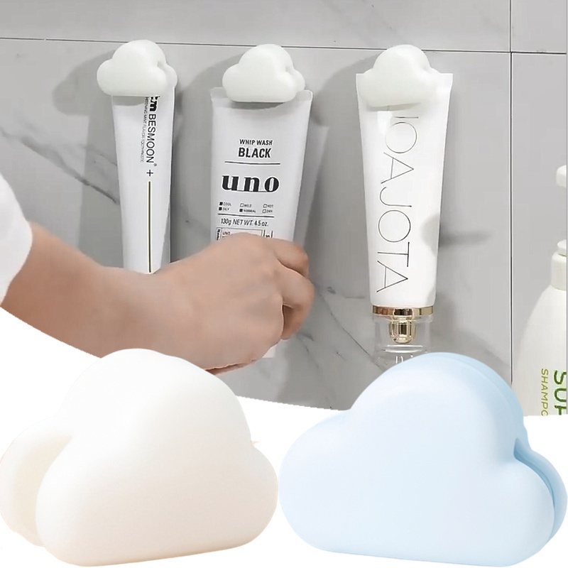 Giá Đỡ Kẹp Mỹ Phẩm Không Cần Đục Lỗ Chống Nước Hình Đám Mây Dễ Thương Đa Năng Cho Nhà Tắm