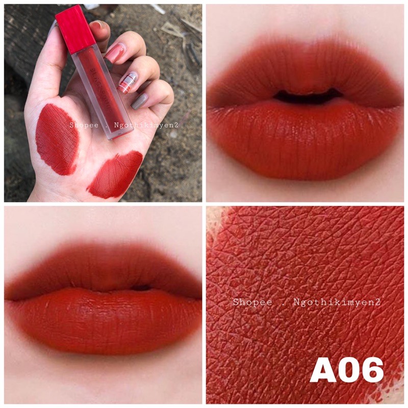 Son Black Rouge A06 Đỏ gạch - Brick red full ver 1 ( chất son Handmade ) | BigBuy360 - bigbuy360.vn