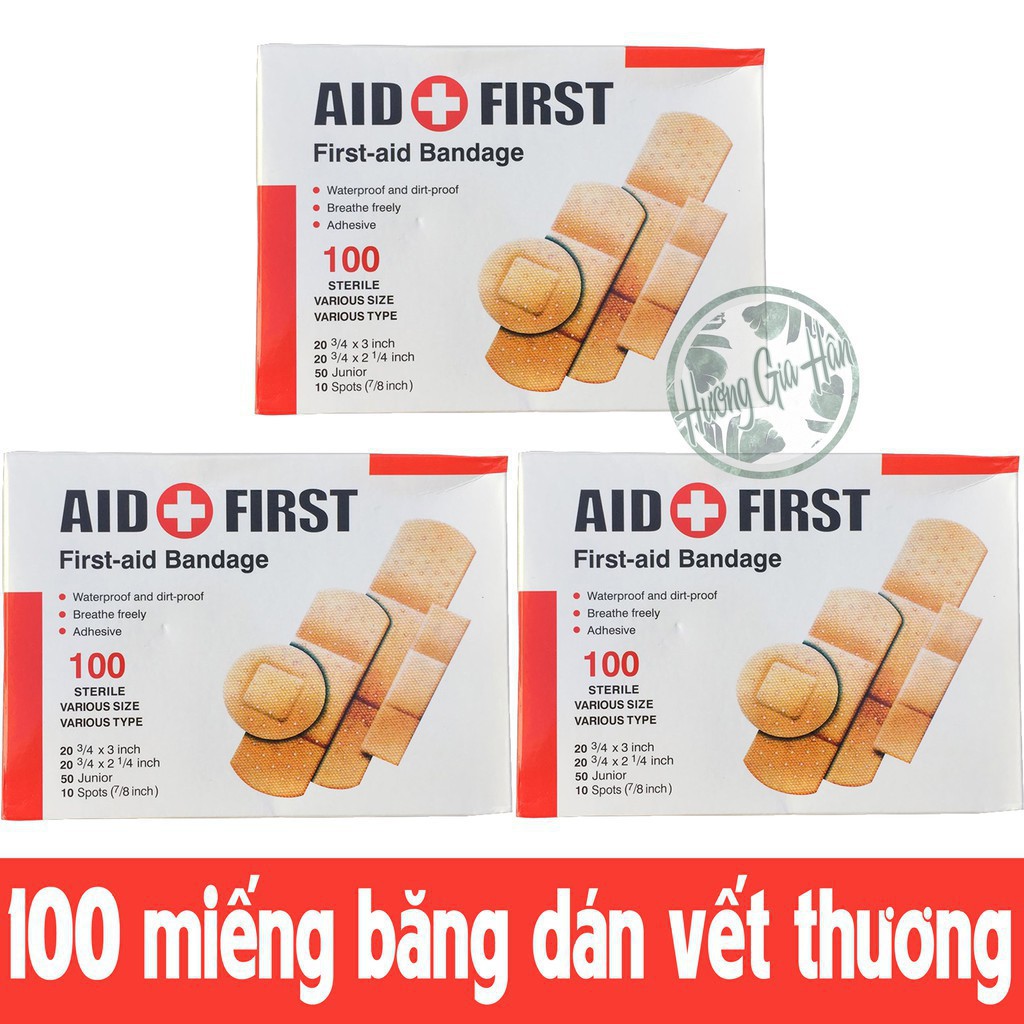 Hộp 100 Băng Gâu Cá Nhân.